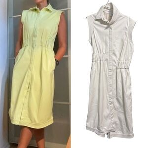 New  House of Harlow 1960 Faux Leather Shirt Dress S USD $250